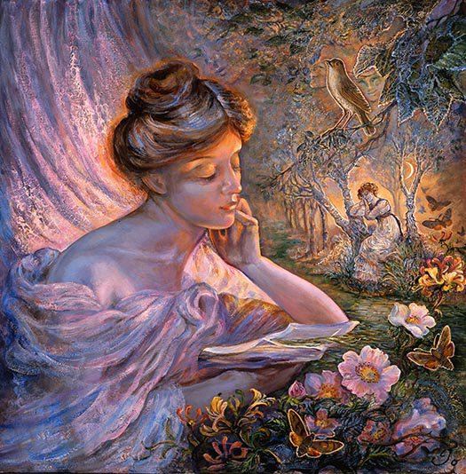 девушка за чтением - картина - оригинал