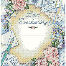 Оригинал схемы вышивки «Свадебная открытка» (№347408)