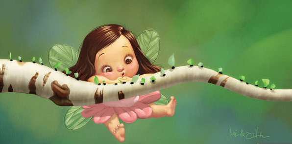 Феечка - фэнтези, детская - оригинал