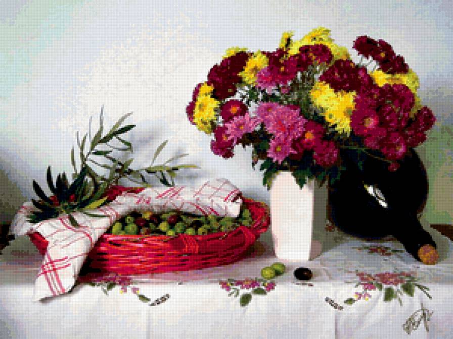 №347807 - натюрморт, букет, цветы - предпросмотр