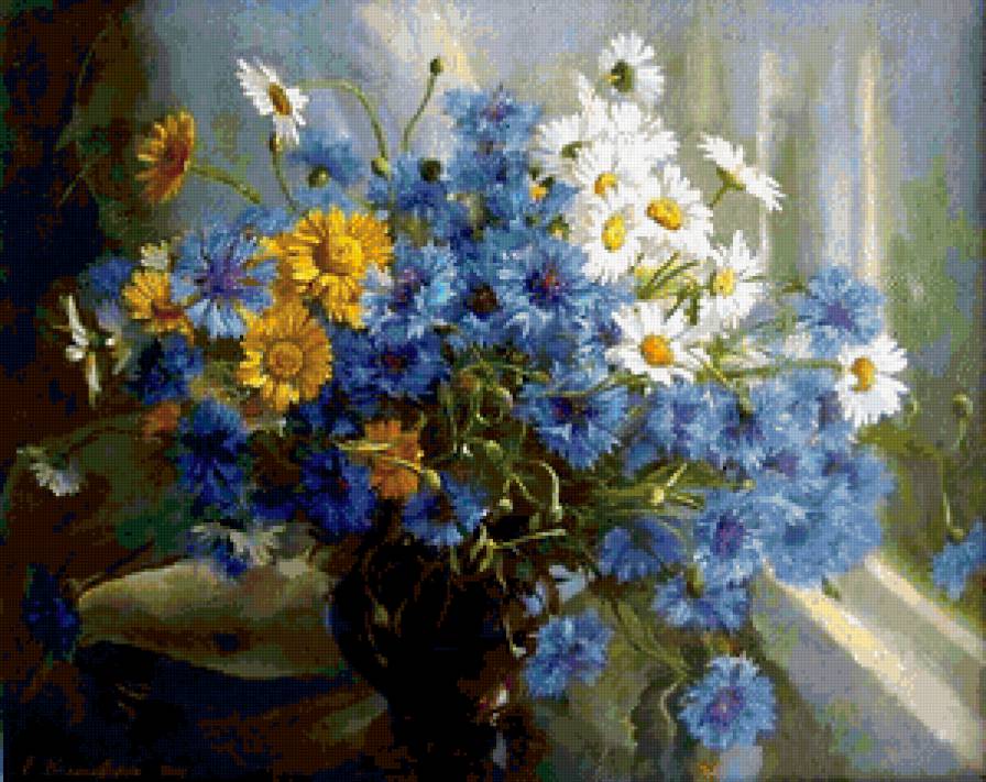 Картина Екатерины Калиновской 4 - живопись, цветы, картина, букет - предпросмотр