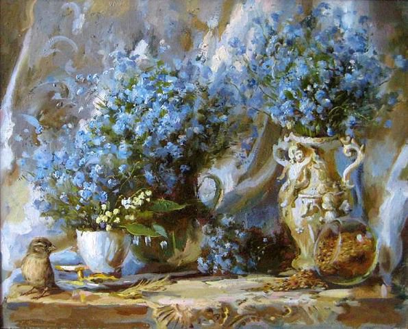Картина Екатерины Калиновской 8 - живопись, цветы, картина, букет - оригинал