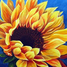 Схема вышивки «подсолнух»