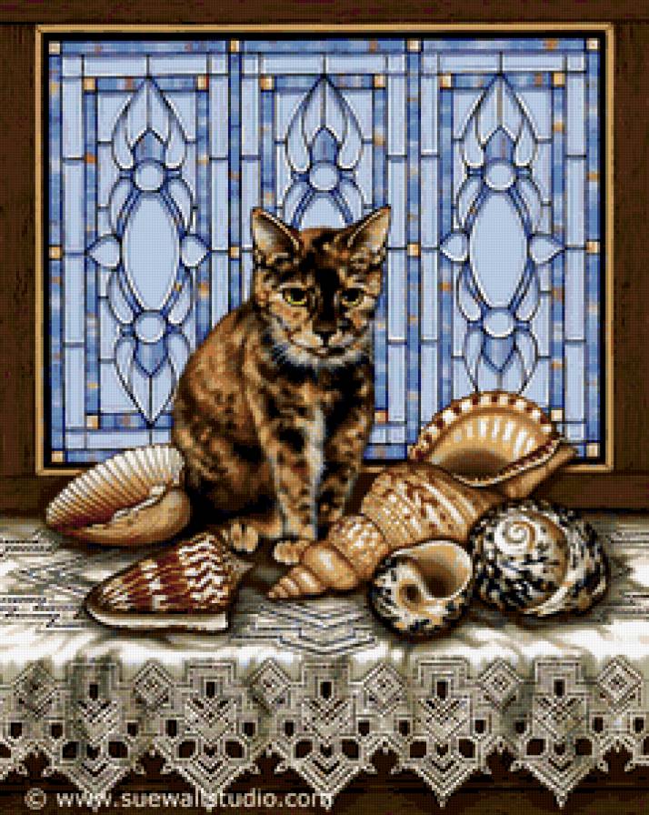 натюрморт с котом - предпросмотр