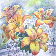 Схема вышивки «акварельный букет»