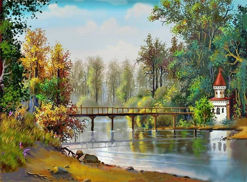 летний пейзаж - оригинал