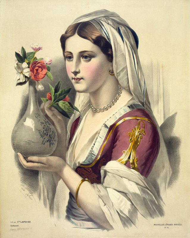 Девушка с вазой - девушки, девушки жозефины дюколле, портрет - оригинал