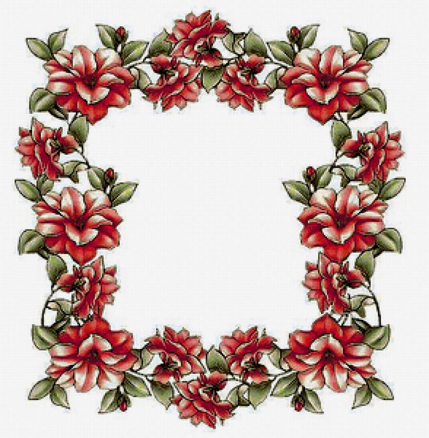 Сюжет для салфетки - розы, скатерти, скатерть, цветы, салфетка, цветочные узоры - предпросмотр