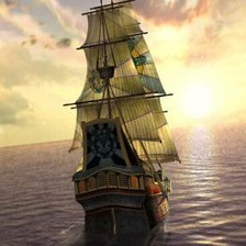 Схема вышивки «парусник»