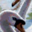 Предпросмотр схемы вышивки «лебеди на озере» (№350585)
