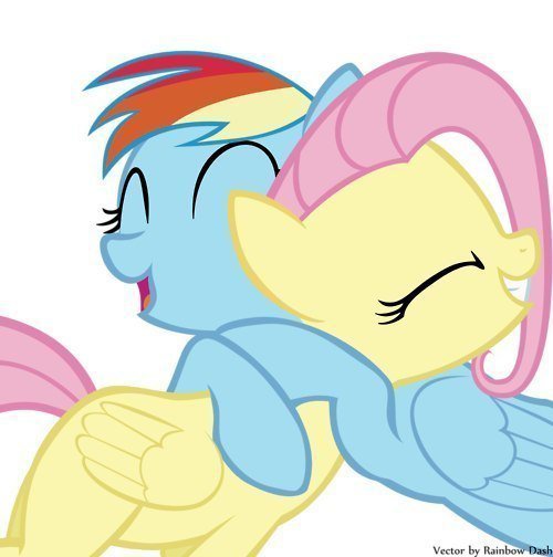 Fluttershy and Rainbow Dash - fluttershy, rainbow dash, my little pony, mlp - оригинал