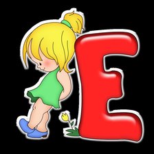 Схема вышивки «Серия "АЗБУКА" - Е»