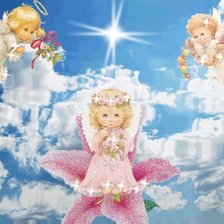 Схема вышивки «3 ангела»