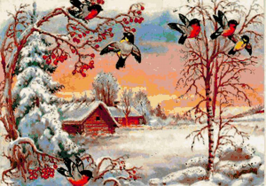 зимний пейзаж - предпросмотр