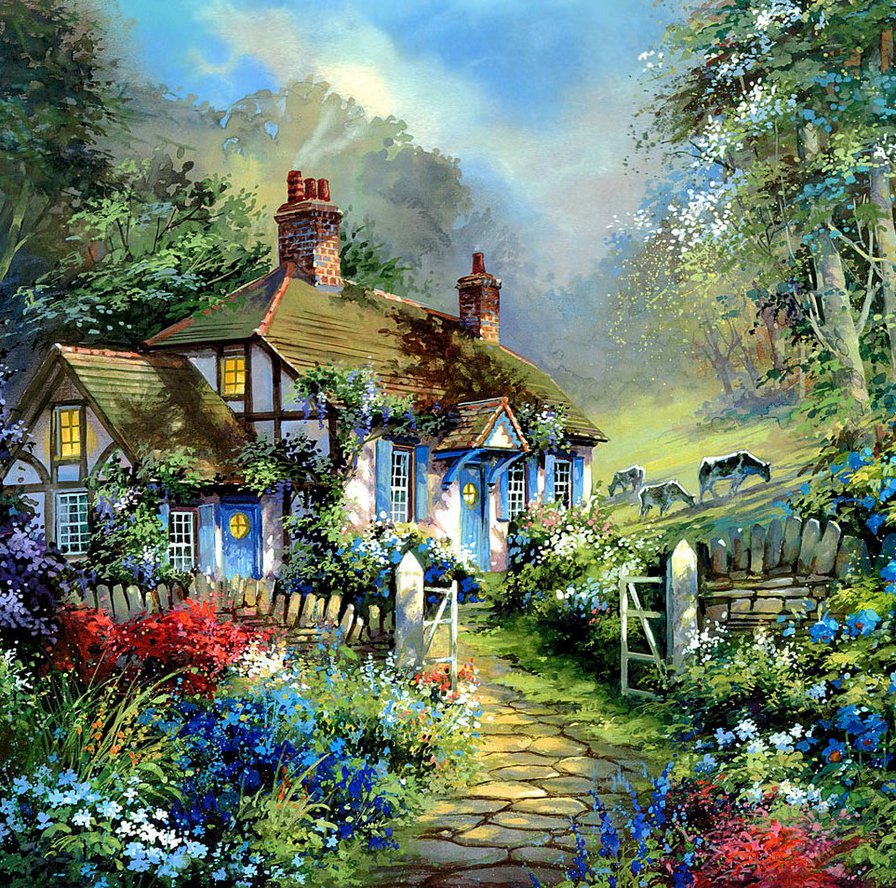 летний пейзаж - оригинал