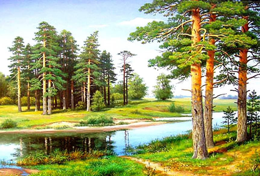 Пейзаж - пейзаж, картина - оригинал