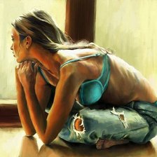 Схема вышивки «Грусть»