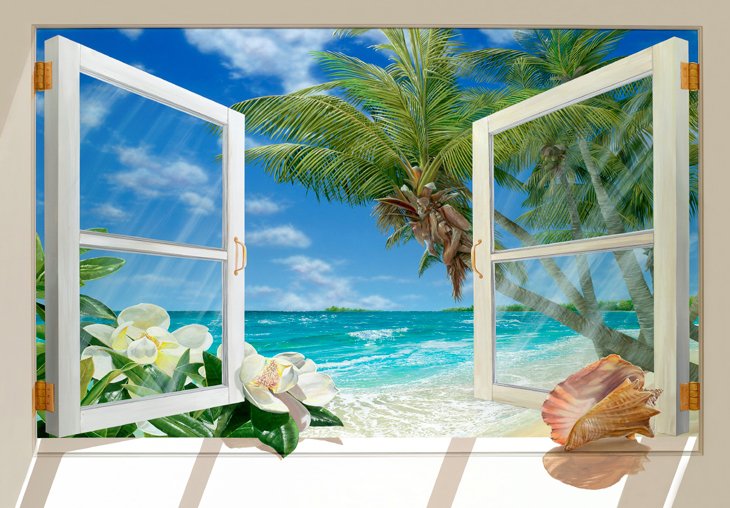 в окне - картинка - оригинал