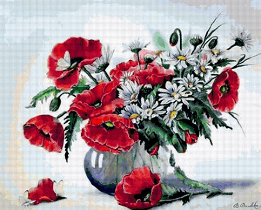 букет полевых цветов - предпросмотр