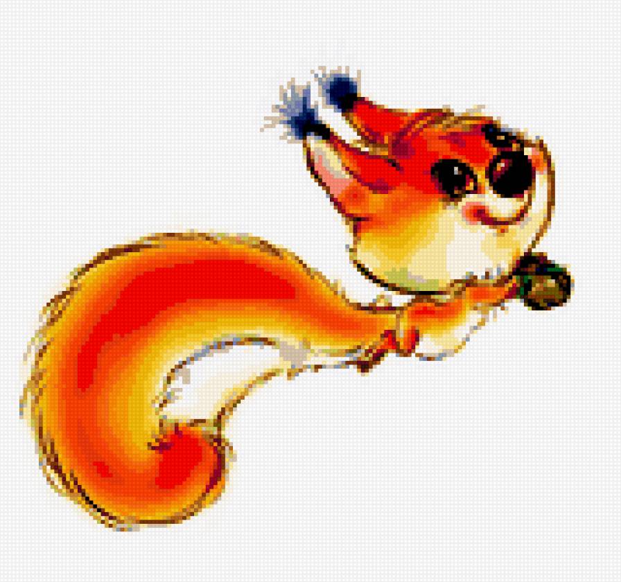 Белка - белка, животные, детские - предпросмотр