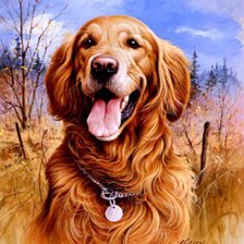 Схема вышивки «верный друг»