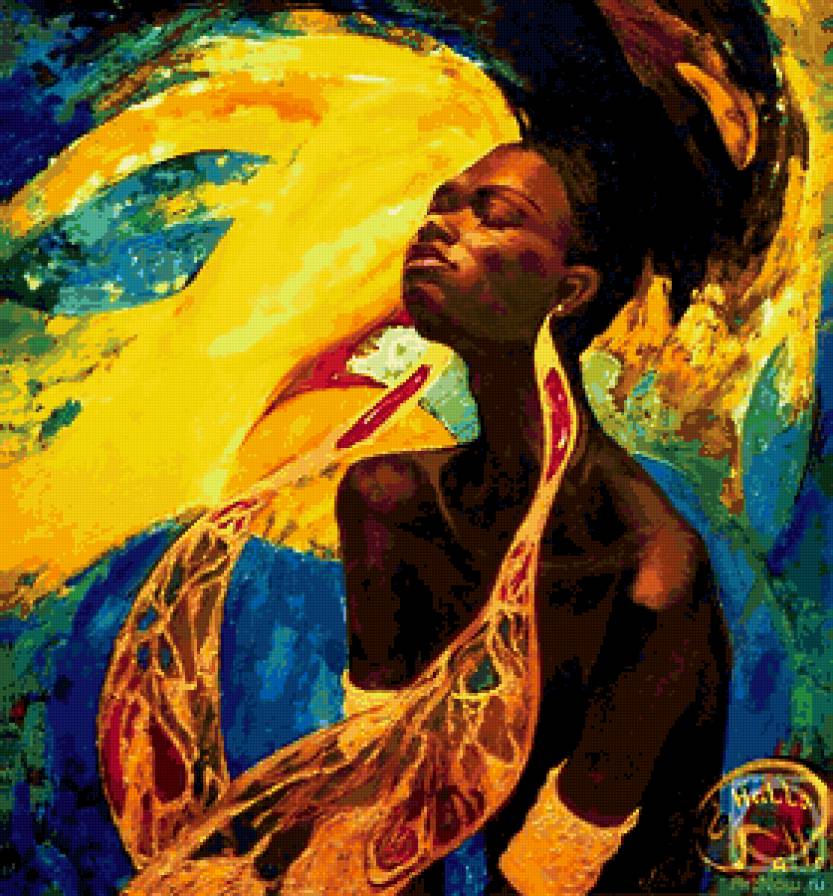 Африканская девушка - предпросмотр