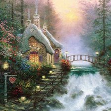 Схема вышивки «Дом влюбленных II»