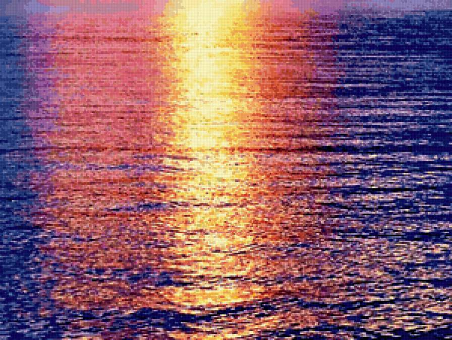 солнечная дорожка - вода, пейзаж, море - предпросмотр