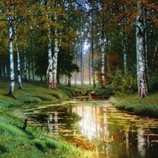 Схема вышивки «наступила осень...»