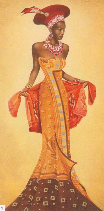 Африканская  девушка - оригинал