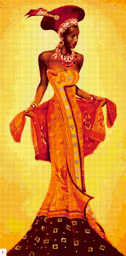 Африканская  девушка - предпросмотр