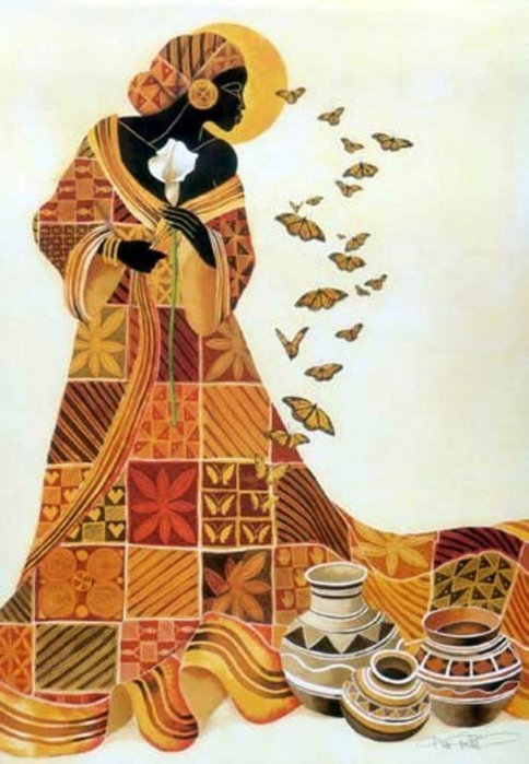 Африканская  девушка - оригинал