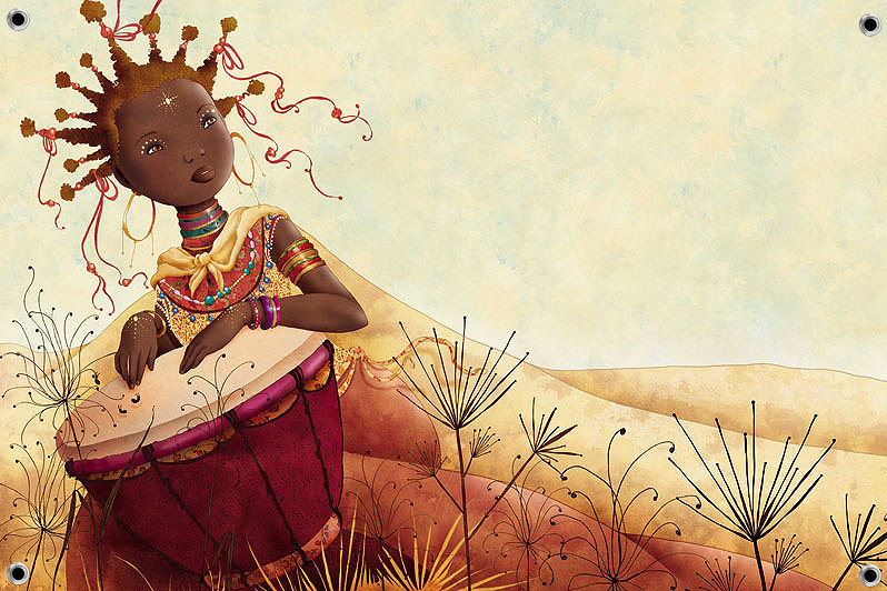 Африканская девушка - оригинал