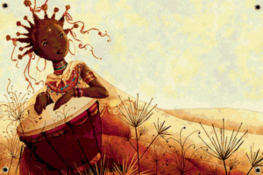 Африканская девушка - предпросмотр