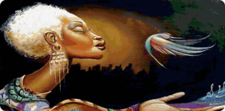 Африканская  девушка - предпросмотр