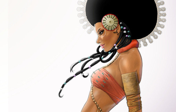 Африканская  девушка - оригинал