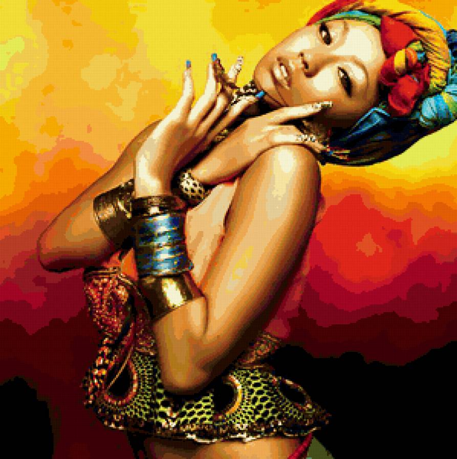 Африканская  девушка - предпросмотр