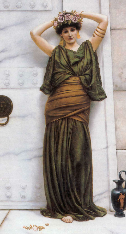 Девушка в венке - античные мотивы, девушки - оригинал