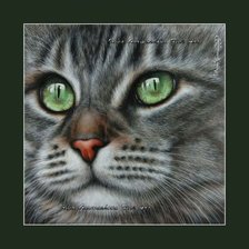 Схема вышивки «котик»