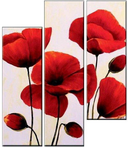 триптих маки - оригинал