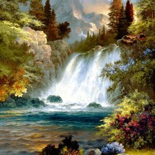 Схема вышивки «водопад»