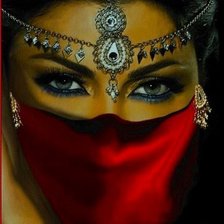 Схема вышивки «Девушка»