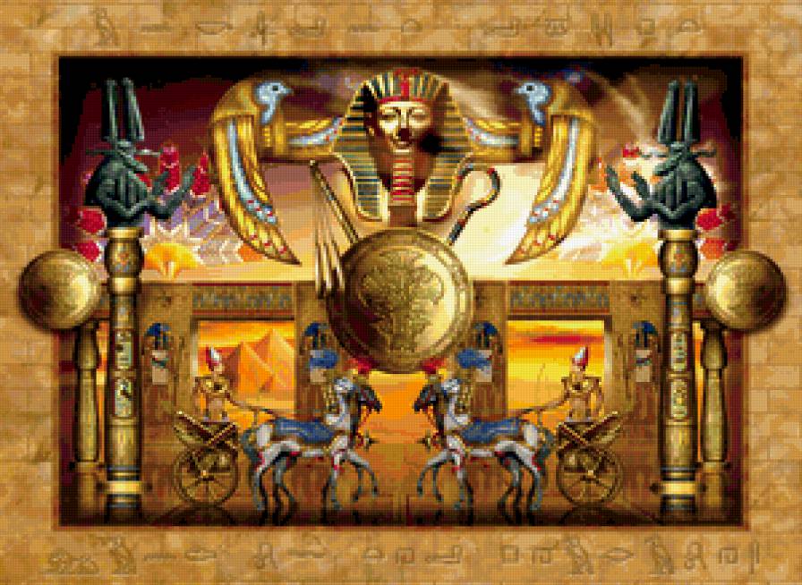 №354653 - боги, египет, пирамиды - предпросмотр