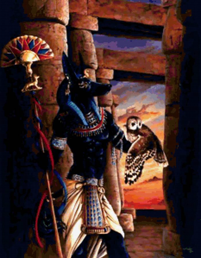 №354691 - боги, египет, пирамиды - предпросмотр