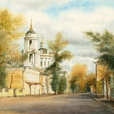 Схема вышивки «Храм»