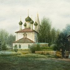 Схема вышивки «Храм»