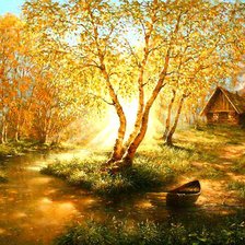 Схема вышивки «у реки»