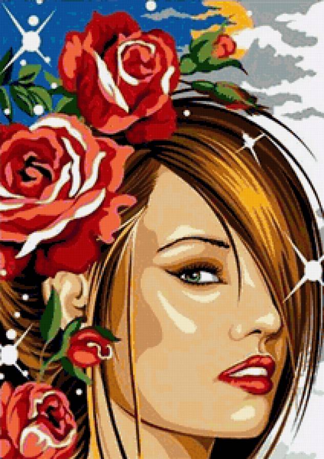 триптих девченки - красота, девченки, девушки, триптих - предпросмотр