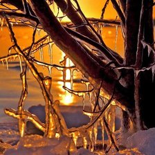 Схема вышивки «зима»