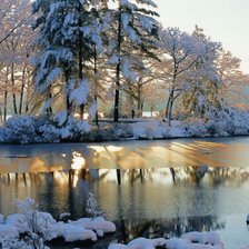 Схема вышивки «зима»